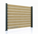 Cumpara ieftin Gard WPC Ares Aluminiu, Light Wood, Virtuoso