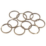 Set 10 inele metalice pentru chei Crisalida, diametru 30 mm, Vintage