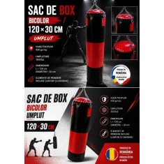 Sac de box bicolor 120x30 cm umplut