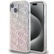 Husa Hello Kitty iPhone 15 Hardcase IML Gradient Electrop Crowded Kitty Head, roz, HKHCP15SHCHPEP
