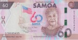 Bancnota Samoa 60 Tala 2023 - PNew UNC ( comemorativa )