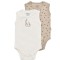 Set 2 body-uri fara maneci bebe unisex Girafa, BabyCosy, 100% bumbac organic (Marime: 3-6 Luni)