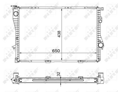 NRF 53722 EASY FIT Radiator, racire motor foto