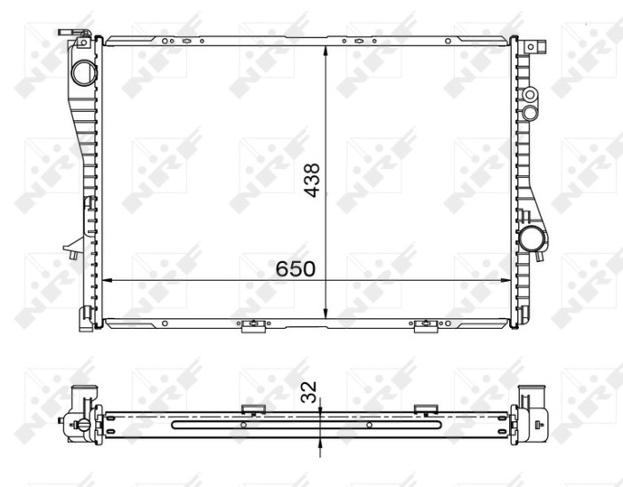NRF 53722 EASY FIT Radiator, racire motor