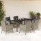 vidaXL Set mobilier de grădină cu perne, 7 piese gri deschis poliratan 3212001