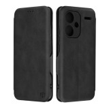 Husa tip carte pentru xiaomi redmi note 13 pro plus, techsuit, inchidere magnetica, black