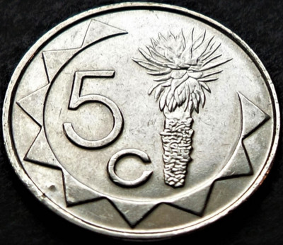 Moneda exotica 5 CENTI - NAMIBIA, anul 2007 * cod 3944 foto