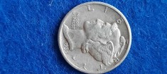 SUA USA 1 DIME 1939 , argint , MERCURY foto
