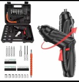 Surubelnita electrica fara fir 8 in 1, trusa cu 47 piese, acumulator 1800mAh