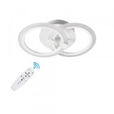 Lustra Led Cercuri 35W 2 brate 3 culori telecomanda 400x100mm Cybele SPN DL75L042