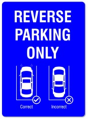 Placuta pentru reverse parking only foto