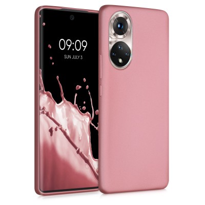 Husa pentru Honor 50, Silicon, Rose Gold, 55784.31 foto
