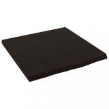 Cumpara ieftin Raft de perete maro inchis 40x40x2 cm lemn masiv stejar tratat