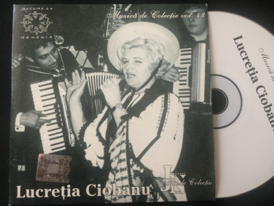 lucretia ciobanu cd disc selectii muzica populara folclor colectia jurnalul VG++ foto