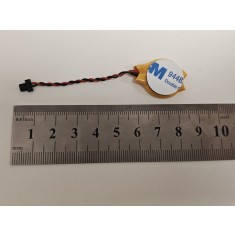 Baterie bios Laptop, CR2032, 9448A, 3V, 220mAh, 5.5cm, rosu si negru, conector plat, 2 pini