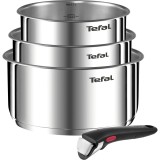 Set 4 piese vase de gatit Tefal Ingenio Emotion, inductie, maner detasabil