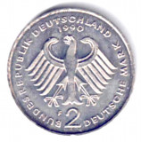 GERMANIA 2 MARCI MARK 1990 F XF AUNC, Europa, Argint