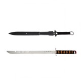 Cumpara ieftin Set 2 Sabii Ninja IdeallStore&reg;, Otel, 70cm, Teaca Inclusa, Vanatoare, Colectie, Durabile