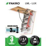 Scara pod metal Fakro LML Lux, maner telescopic cu amortizor