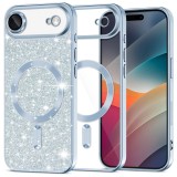 Husa premium iPhone 17 Air Asteroid GSM Luxury Glitter MagSafe, bleu