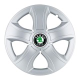 Set 4 Capace Roti 14 inchi (R14) Bis Gri, Compatibile Cu Skoda, Autohelix MSA
