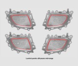 Lumini ambientale dedicate Mercedes-Benz C CLASS W206 2022-2025, RGB Acrilice 4 in 1 Statice cu efect RGB, Control din Aplicatie Bluetooth Display ori