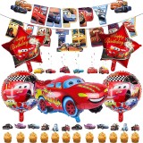 Set 38 Baloane Fulger McQueen, Decoratiuni Petrecere Copii, Aniversare Tematica, Livrare Gratuita