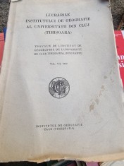 Lucrarile Institutului de Geografie al Universitatii din Cluj (Timisoara) Vol. VII