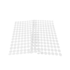 Set complet 126 buline arici autoadezive Crisalida, puf si scai, 10 mm, Alb