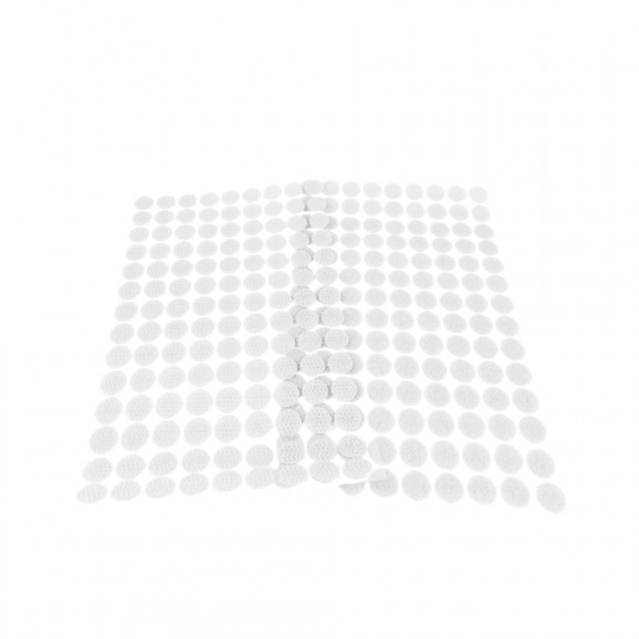 Set complet 126 buline arici autoadezive Crisalida, puf si scai, 10 mm, Transparent