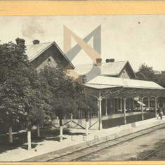 CARTE POSTALA, TARGOVISTE - GARA, 1933