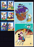 DB Disney Grenada Pirati 6 v. + 2 SS MNH, Nestampilat