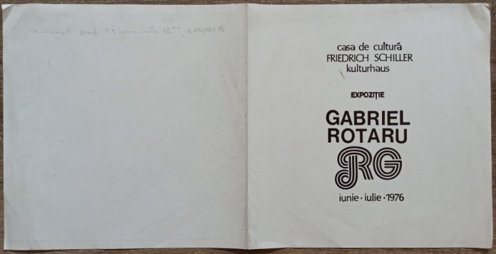 Expozitie Gabriel Rotaru 1976