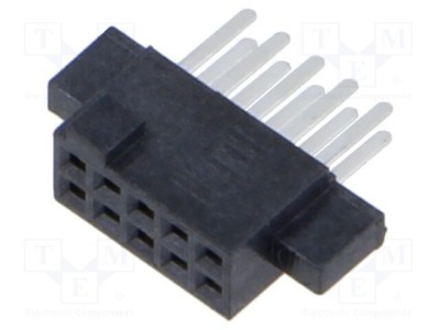 Conector PCB-PCB mamă 10 PIN 1,27mm SFM aurit THT 3,7A SAMTEC foto
