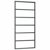 Cumpara ieftin Usa glisanta, negru, 90x205 cm, sticla ESG si aluminiu