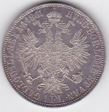 AUSTRIA UNGARIA 1 Florin 1861 A Viena, Europa, Argint