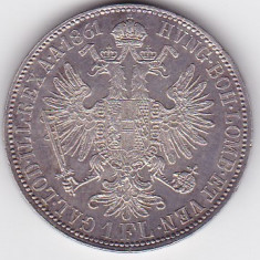 AUSTRIA UNGARIA 1 Florin 1861 A Viena