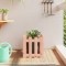 Gossi jardiniera gradina design gard, 40x40x40 cm, lemn masiv douglas