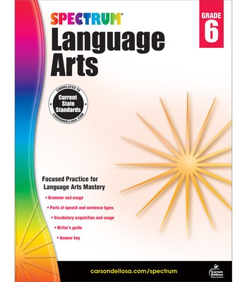 Spectrum Language Arts, Grade 6 foto