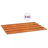 Cumpara ieftin Panouri de acoperis, 36 buc., ruginiu, 60x44 cm, otel corten