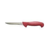 Cutit dezosat ingust profesional 13cm, lama otel 5Cr15MoV, maner Nylon rosu Breckner Germany