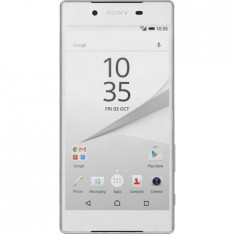 Telefon mobil Sony Xperia Z5, Dual Sim, 32GB, 4G, White + 2 huse dedicate foto