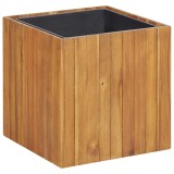 Strat &icirc;nălțat de grădină cu ghiveci 43,5x43,5x44 cm cm acacia