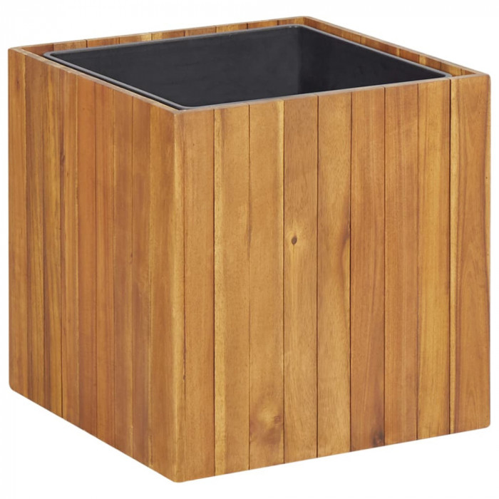 Strat &icirc;nălțat de grădină cu ghiveci 43,5x43,5x44 cm cm acacia