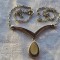 COLIER argint cu MEDALION cu SIDEF elegant SPLENDID manopera EXCEPTIONALA superb
