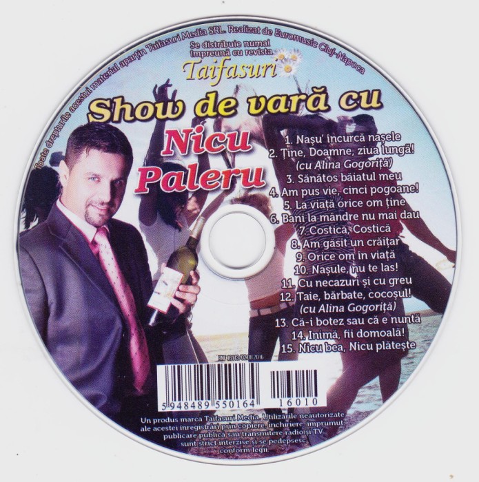 CD Lautarasca: Show de vara cu Nicu Paleru ( original, stare foarte buna )