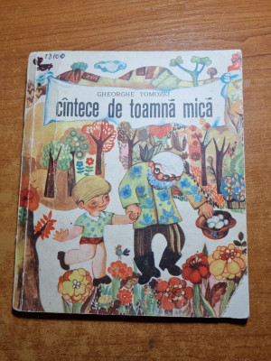 carte pentru copii - cantece de toamna mica - din anul 1967 foto