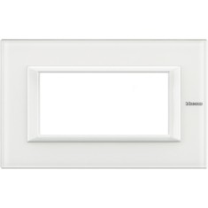 Rama Ornament 4M Axolute Bticino sticla alba HA4804VBB