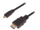 Cablu HDMI 1.4 Micro HDMI 3m Negru