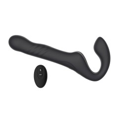 Mina Surge Remote Thrusting &amp; Vibrating Strapless Strap On